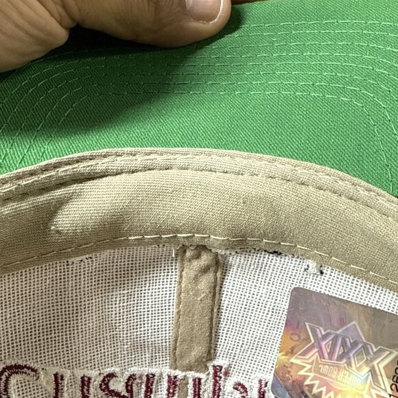 Vintage Champions SF Super Bowl XXIX Embroidery Tan Burgundy Sports Hat Ballcap - Picture 7 of 7